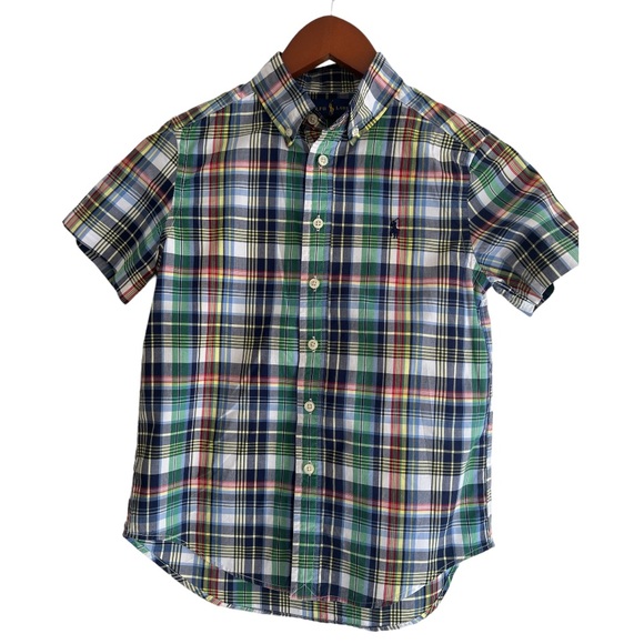 Ralph Lauren Other - Ralph Lauren boys plaid cotton shirt button down shirt sleeve